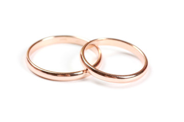 Wedding rings Isolated