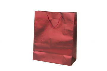 Red foil gift bag