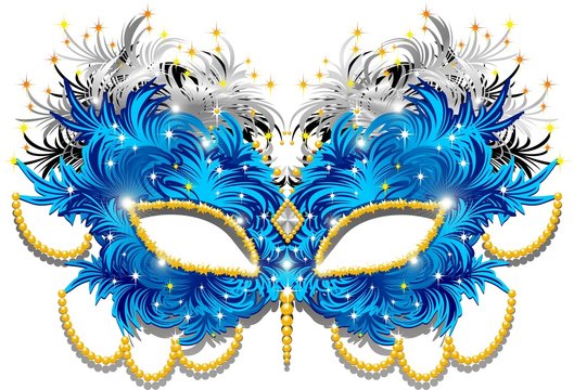 Maschera Carnevale di Piume-Feathers Carnival Mask-3-Vector