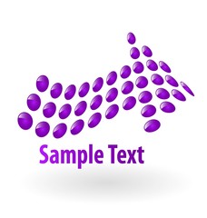 the abstract vector arrow background eps 8