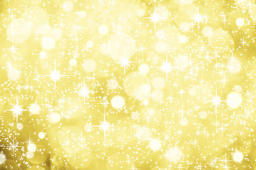 weihnachtlicher Hintergrund Gold Glitzer Sterne Schnee