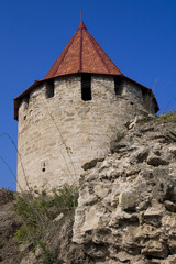 Medieval tower of citadel Bender Tighina Transnistria