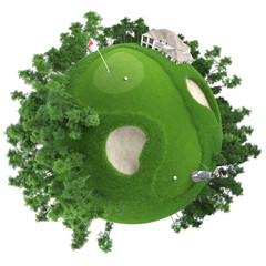 miniature golf planet