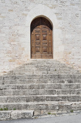 Wooden portal.