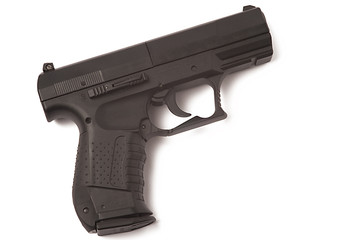 gun white background