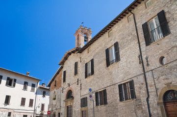 Fototapeta na wymiar Madonna dei Neri Church. Gubbio. Umbria.