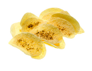 potato chips isolated