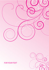 Abstract flowers background with place for your text