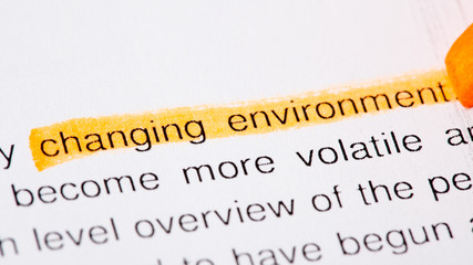 Fototapeta premium changing environment