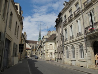 Fototapeta na wymiar Przegląd łagodnego katedry Saint Dijon