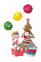 Three Christmas balls from the sky