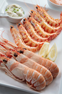 langostinos y cigalas
