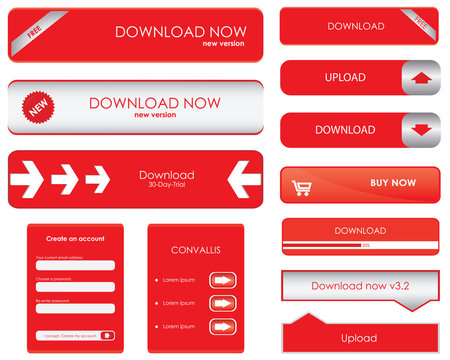 red download buttons