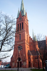 Torun - Church of Sts. Katherine in Torun,Poland - obrazy, fototapety, plakaty