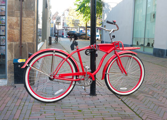 red bicycle