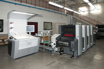 Press printing (printshop) - Offset machine