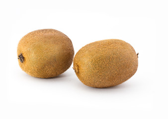 Kiwis vor weissem Hintergrund