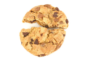 Cookie auf weissem Hintergrund