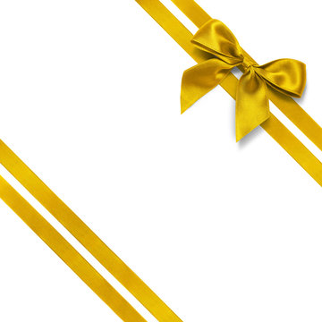 Noeud dor&eacute; et ruban diagonal