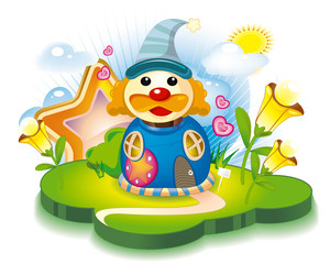 Abstract Clown's House