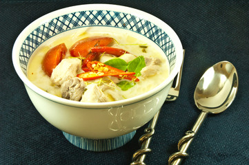 Tom Kha Kai Chicken Coconut Soup with mushroom