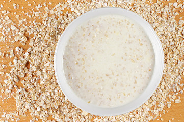 oatmeal in a big bowl