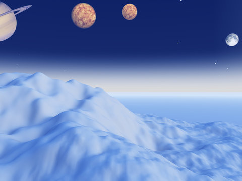 paisaje helado