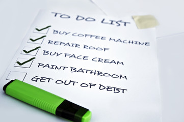 Obraz premium Get out of debt need