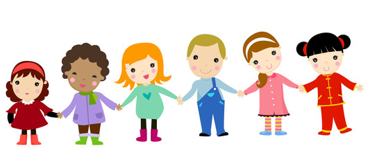 group of happy children