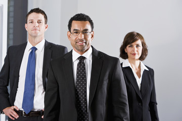 Diverse businesspeople in suits