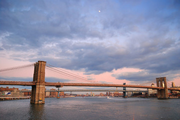 New York City Brooklyn Bridge panorama