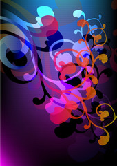 Flower abstract background for design