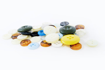 colorful buttons isolated