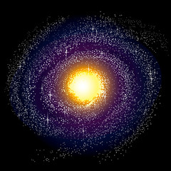Spiral Galaxy - Milky Way. "Full compatible, gradients."
