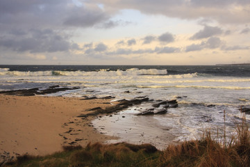 Surf as the sun goes down