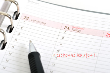 Terminplanung Weihnachten Heiligabend