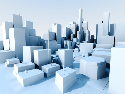 imagen 3d de ciudad