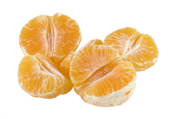 freshly peeled seedless mandarins