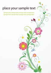 Abstract  floral background