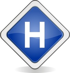 Obraz premium pancarte hopital