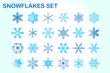 Snowflakes set