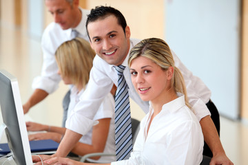 Business people working in the office