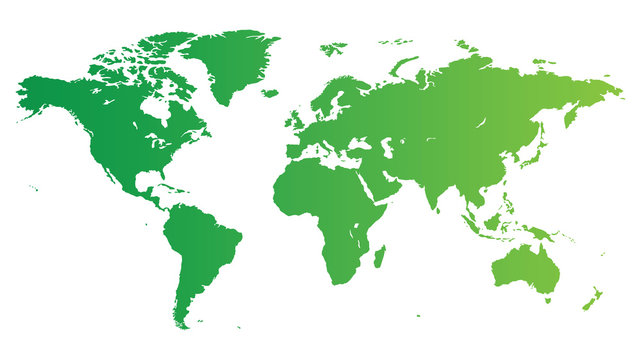 Green World Map