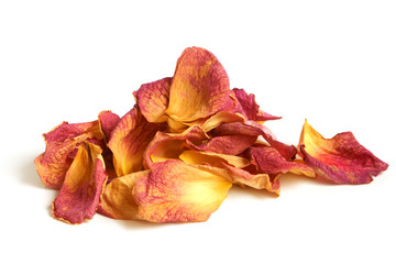 Dry petals of rose