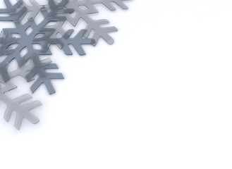 Crystal snowflake christmas background