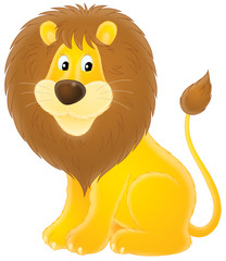 Naklejka premium Lion