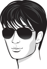 vector face man. design element