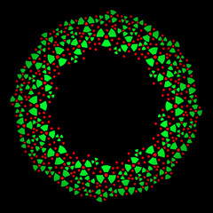 Radioactive Christmas wreath