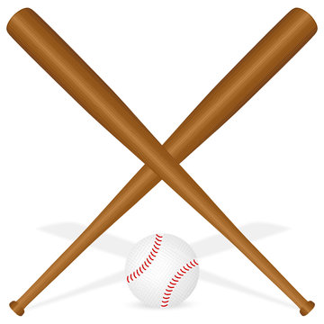 baseball bats and ball