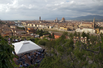 Firenze - Italy - Postcard from Piazzale Michelangelo